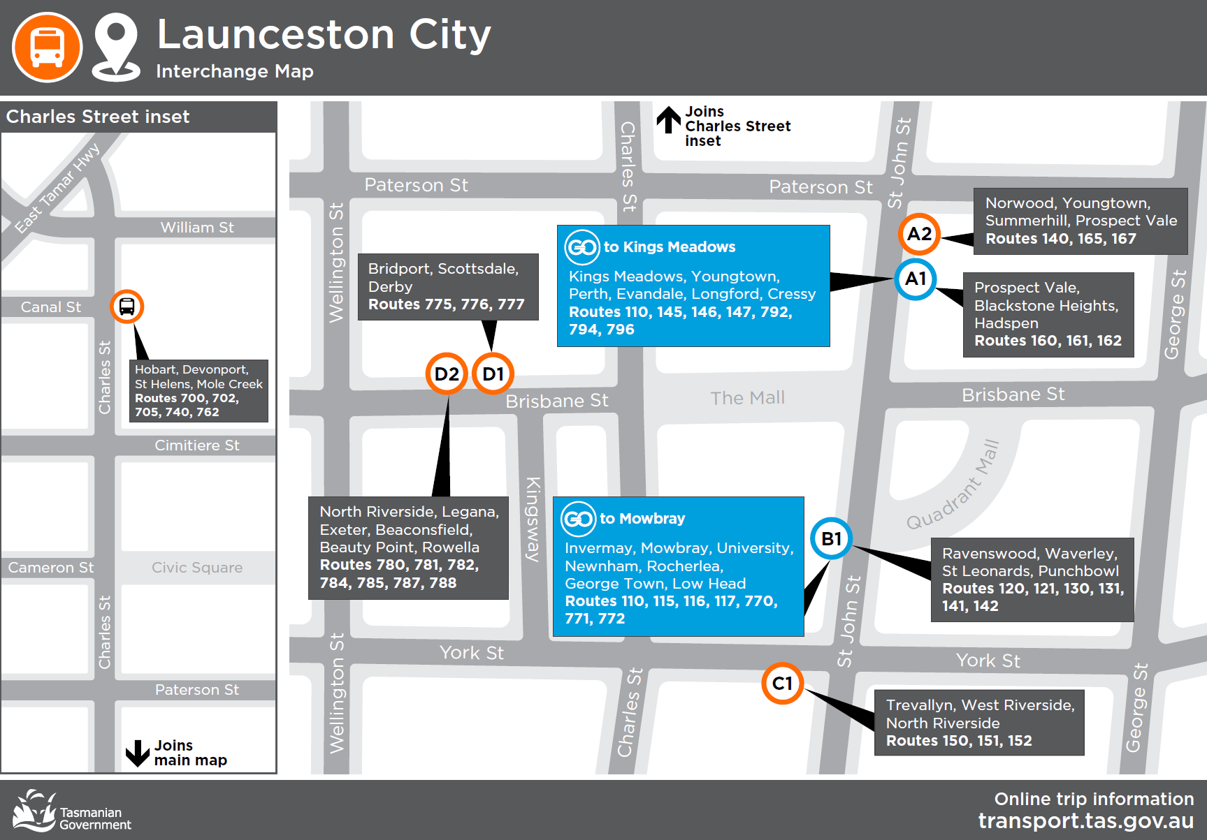 metro trip planner launceston