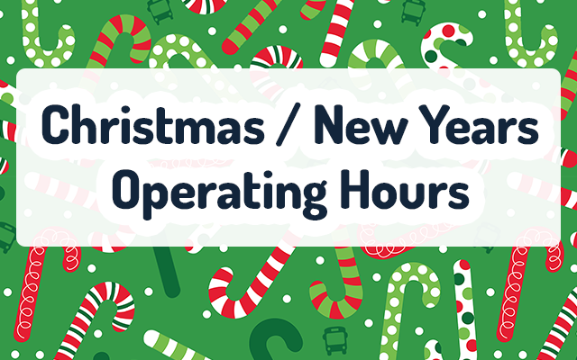 Christmas / New Year Operating Hours